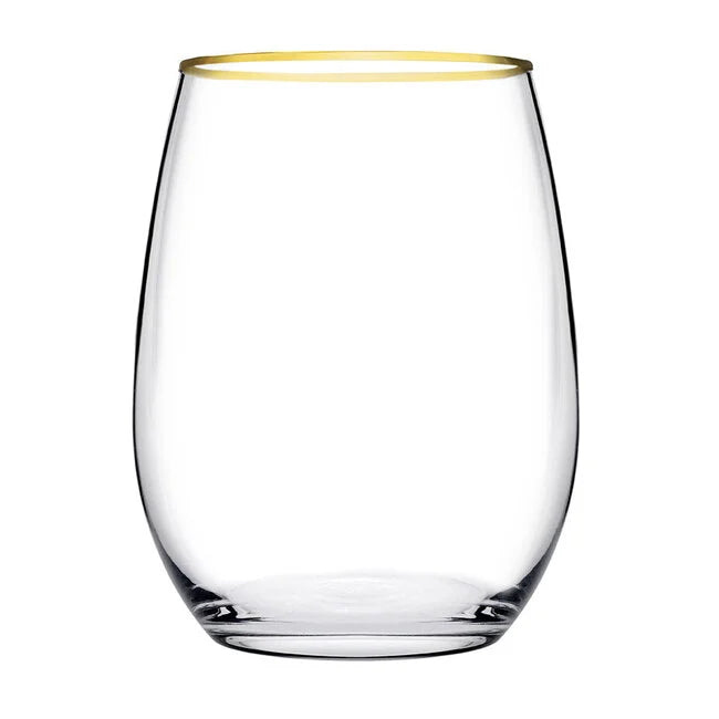 Paşabahçe Amber Golden Touch, set da 6 bicchieri da acqua