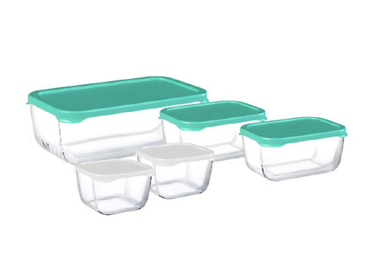 Paşabahçe Snowbox 95455 Combo 5 li cam saklama kabı