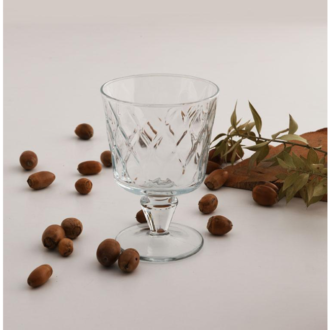 Paşabahçe 440462 Leafy, lot de 4 verres à pied | 120 ml