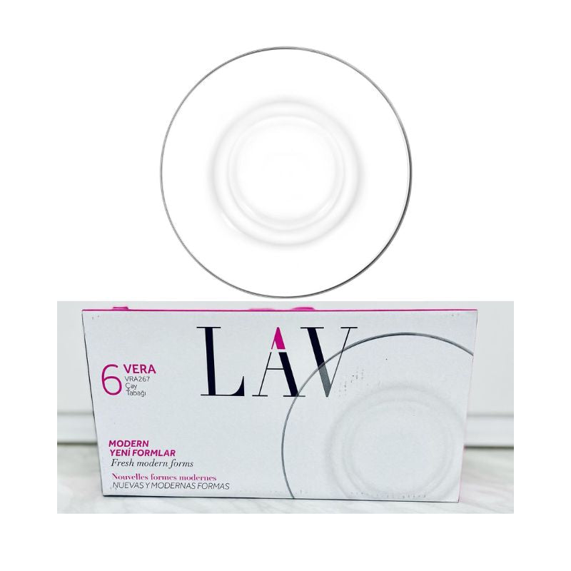 Assiette à thé Lav Vra267 Vera, lot de 6