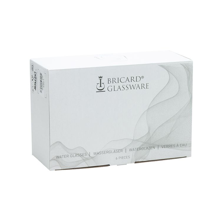 Bricard Lines 6 Kişilik Cam Su Bardağı Seti Gold
