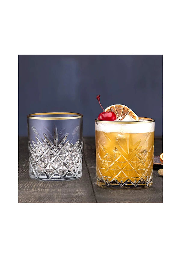 Paşabahçe Golden Touch Timeless waterglas, set van 4 - 345 ml | 52790G