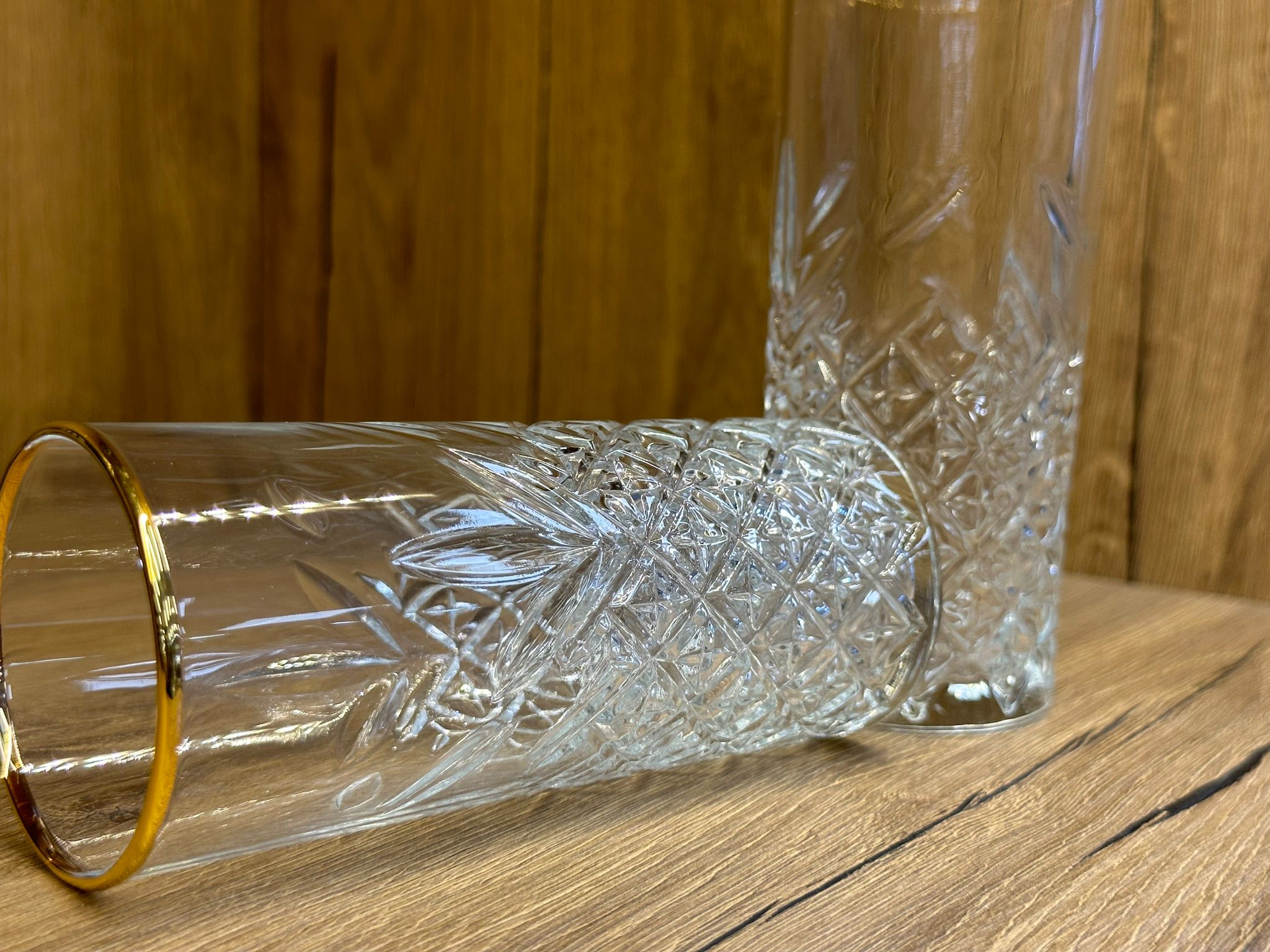 Paşabahçe Timeless Golden Touch 4-delige set frisdrankglazen | Pb-420326 GO