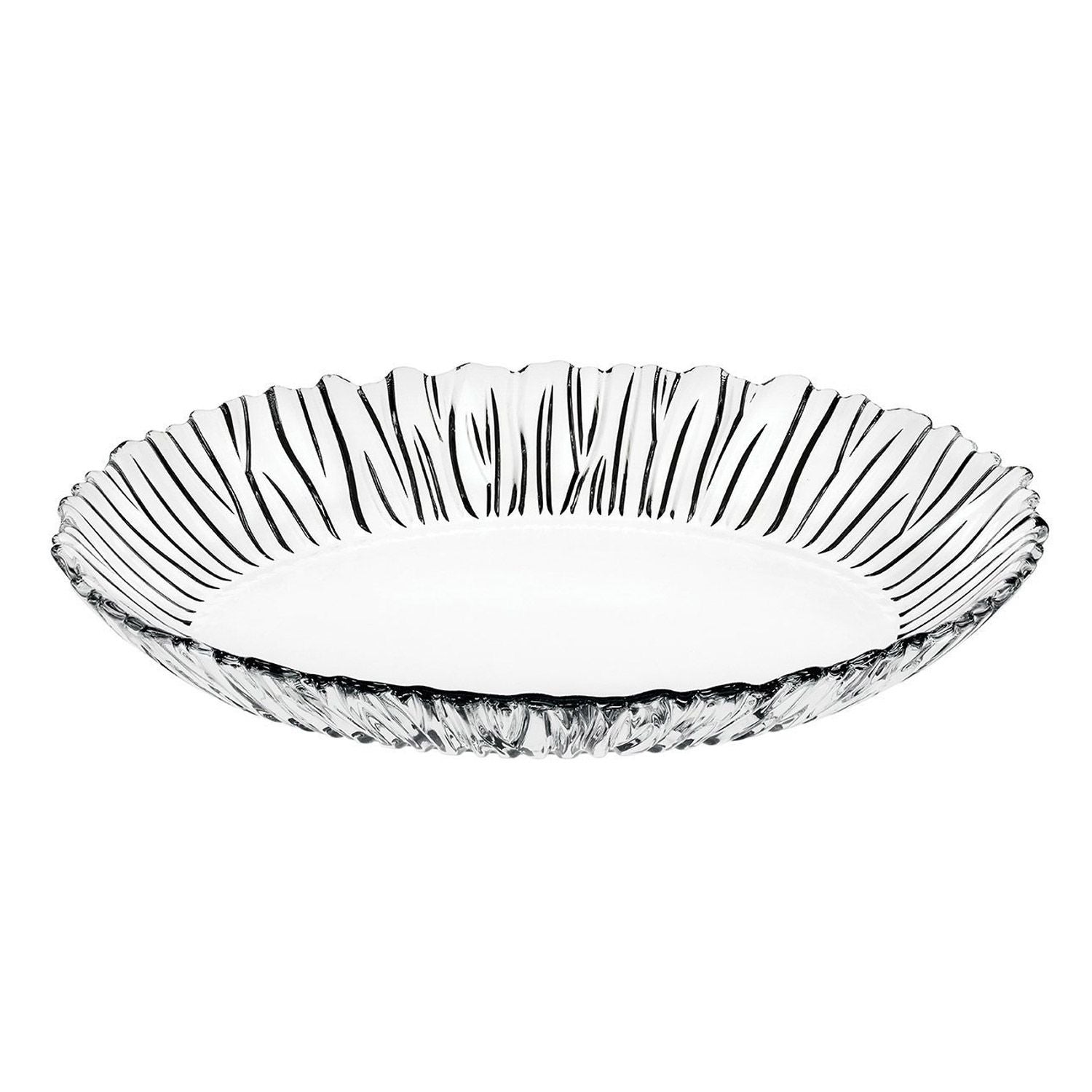 Assiette ovale en verre Pasabahçe - 33 x 25 cm | 10546