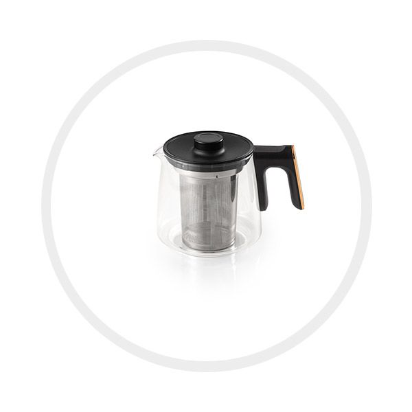 Semaver électrique Paşabahçe Arzum Ehlikeyf | Noir | AR3083-Tea Maker + Service à thé Elysia Sade 12 pièces 950054