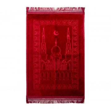 Kalın Namazlık Seccade 80x120 cm / Kırımızı
