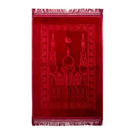 Kalın Namazlık Seccade 80x120 cm / Kırımızı