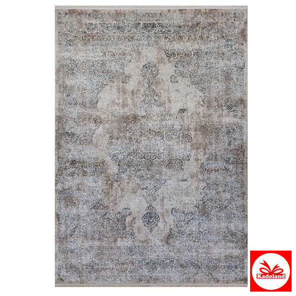 Angora Akrilik Halı | Design 9808C Cream-Grey | 160cm x 230cm