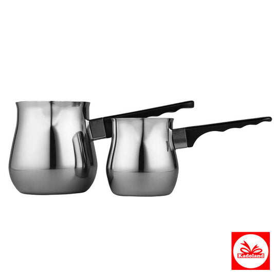 Bavary İkili Cezve | Paslanmaz Çelik | By-12-24oz