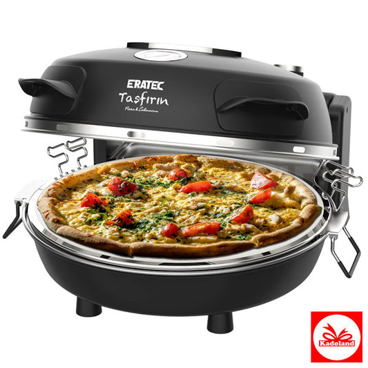 ERATEC PRO XXL Steenoven / Diepe bakplaat + WARMTE-indicator Pizzaoven / Steenoven