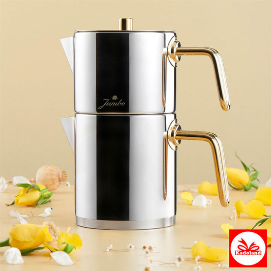Jumbo Metalix Theepot - Titanium Goud