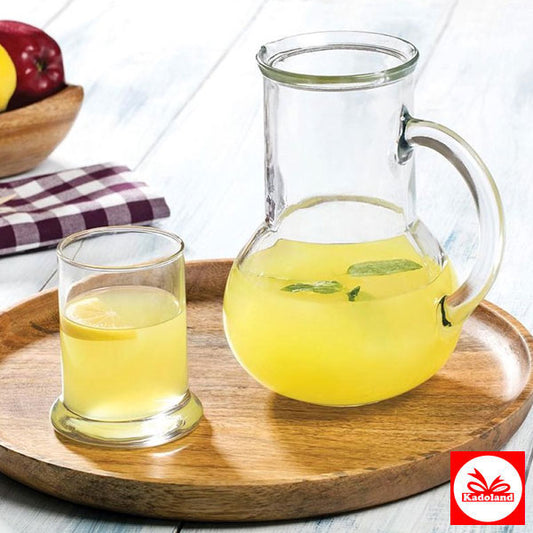 Kapaklı Su Bardağı Hediyeli Lüx Sürahi / Paşabahçe-98328
