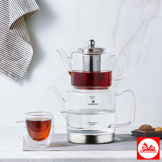 Karaca Dora Borosilikat Cam Çaydanlık XL