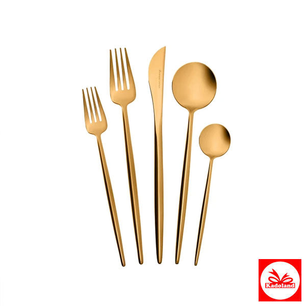 Karaca Jupiter 60 Parça 12 Kişilik Çatal Kaşık Bıçak Takımı Matte Gold