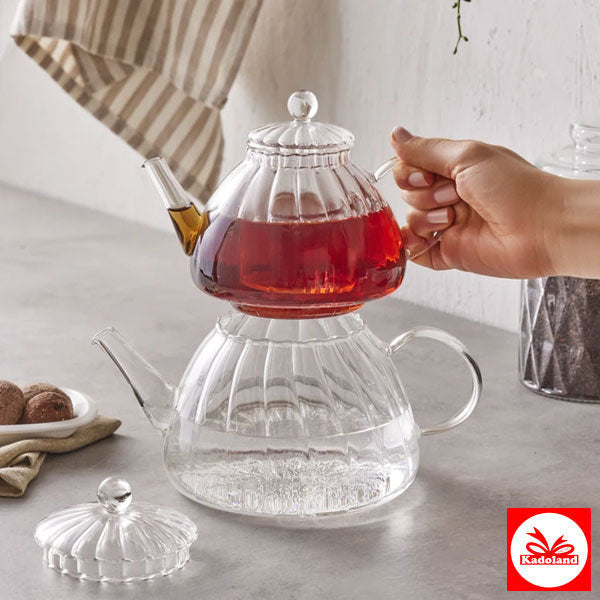 Karaca Lori theepot van borosilicaatglas