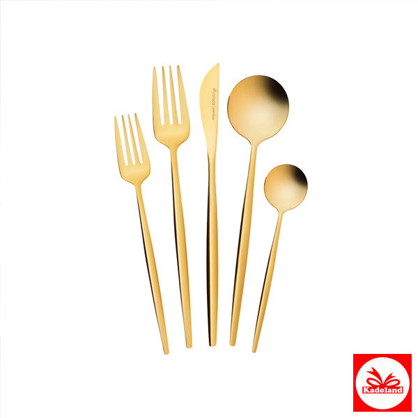 Karaca Orion Shiny Gold 30-Piece 6-Person Cutlery Set