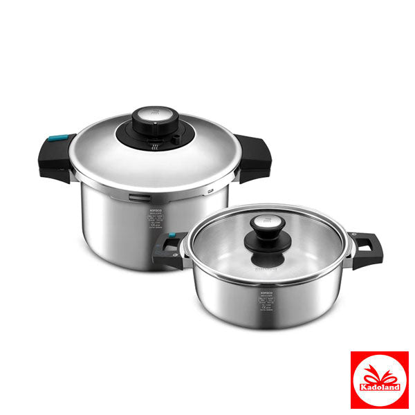 Kadoland - Eindhoven - Karaca - Quick & Safe - Pannenset met deksel - 4-6 l