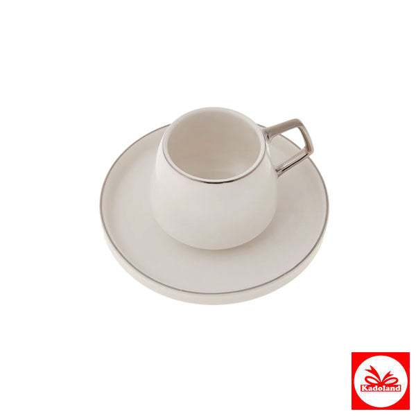Karaca Saturn Platin koffieservies voor 6 personen, 90 ml
