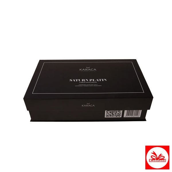 Karaca Saturn Platin koffieservies voor 6 personen, 90 ml