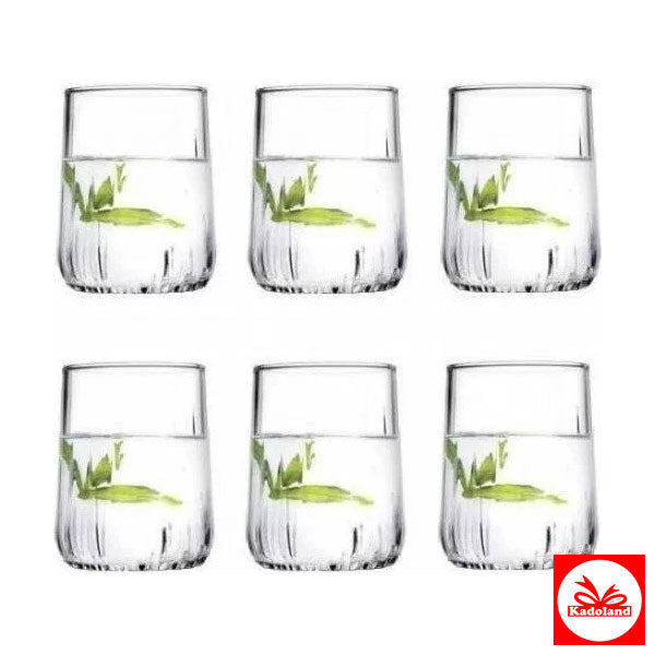 Paşabahçe Nova Tasse à café - Lot de 6 | Verre à eau pour accompagner le café - Lot de 6 | Tasse à café - Lot de 6