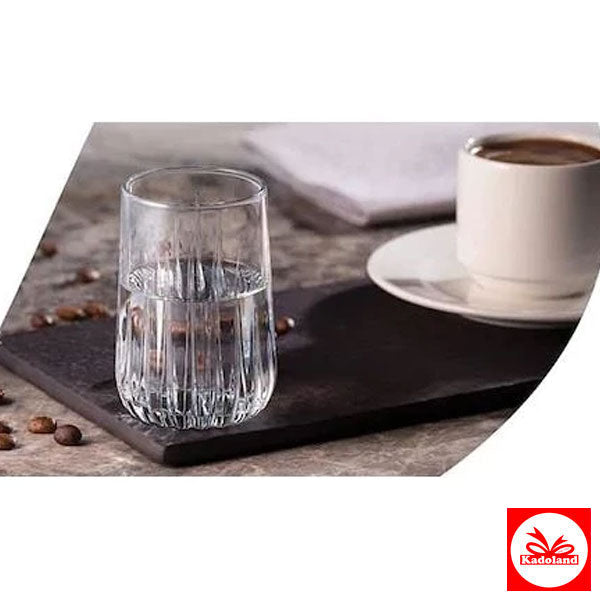 Paşabahçe Nova Tasse à café - Lot de 6 | Verre à eau pour accompagner le café - Lot de 6 | Tasse à café - Lot de 6