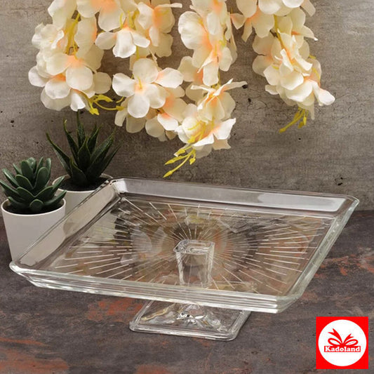 Paşabahçe Madlen Ayaklı Kare Servis Tabağı / 950007