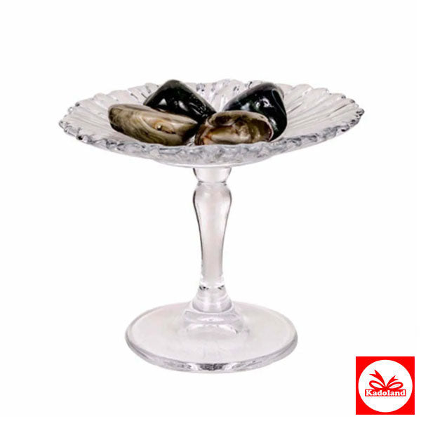 Kadoland - Eindhoven - Pasabahce - Serviesplateau op voet - Mini-patisserie - 10 cm