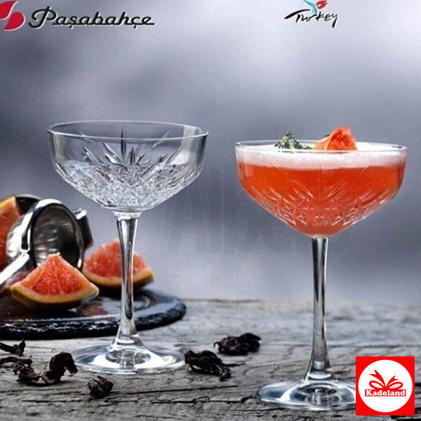 Kadoland - Eindhoven - Pasabahce - Timeless - glas op voet - 255 ml - set van 4 - 440236-p-578520-1