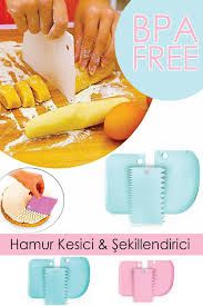 Hamur Kazıyıcı-Kesici ve Sekillendirici 3 lu Set
