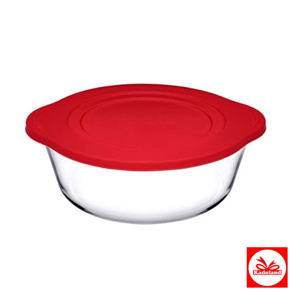 pasabahce-borcam-ronde-pot-met-rood-deksel-840-cc-59133